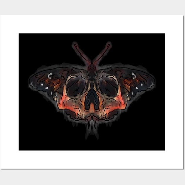 Death head butterfly Wall Art by wet_chicken_lip